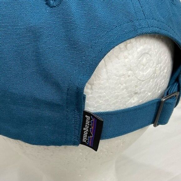 Patagonia Cap Hat Icon Trad Wavy Blue NWT Ball Cap Outdoor Fitz Roy - Picture 8 of 12